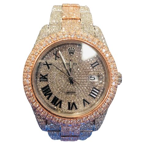 blinged-out rolex replica|iced out rolex jewelry.